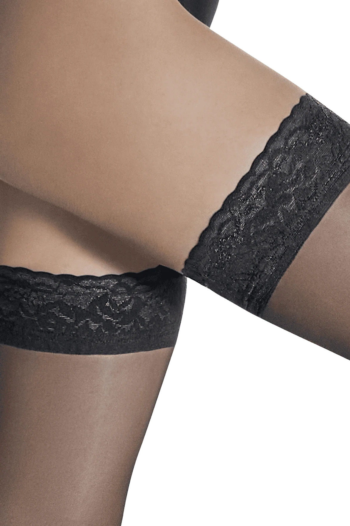Bas-Top Transparent Satiné 15D - Noir - Image 4