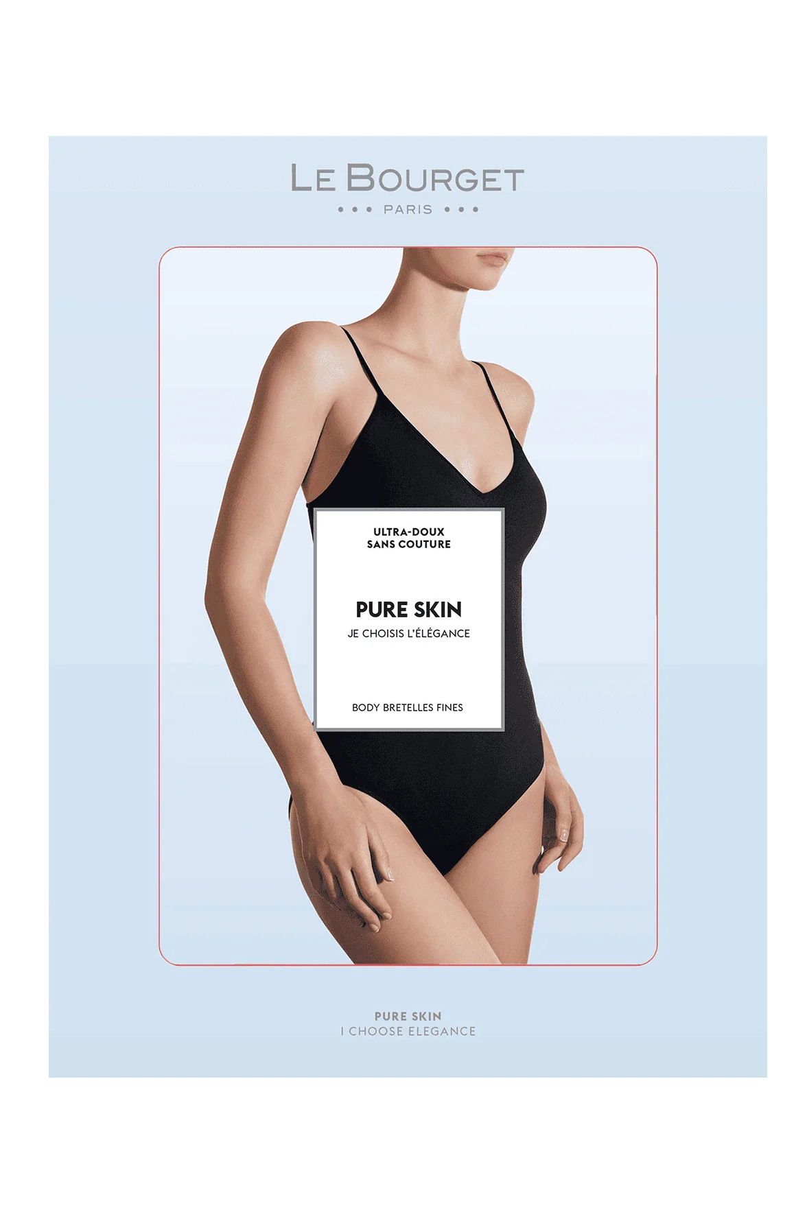 Body Bretelles Fines Pure Skin - Noir - Image 6